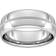 Goldsmiths Slight Court Extra Heavy Milgrain Centre Wedding Ring - Silver