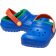 Crocs Kid's Classic Lined Clog - Blue Bolt/Multi