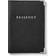 Aspinal of London Pebble Leather Passport Cover, Black