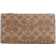 Coach Slim Zip Wallet In Signature Canvas - Gold/Tan/Brown