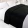 Dreamscene Plain Fleece Blankets Black (200x150cm)