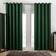 Dreamscene Eyelet Blackout Curtains 168 x 182 cm - Dark Green