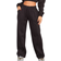 PrettyLittleThing Petite Wide Leg Seam Detailed Sweatpants - Black