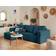 Lisa Design Topaze Slate Blue Sofa 245cm 4-Sitzer