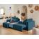 Lisa Design Topaze Slate Blue Sofa 245cm 4-Sitzer