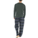 KAV Yarn Dyed Check Cotton Pyjama Set - Green