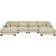 Wade Logan Andreco Cream Sofa 144" 6 6 Seater