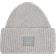 Acne Studios Pansy Ribbed Knit Wool Beanie - Light Grey Melange