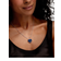 LOVELOX Modern Heart Locket Necklace - Silver/Lapis