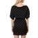 Never Fully Dressed Plisse Mini Tilly Dress - Black