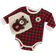 Baby Aspen Happy Camper Gift Set 3-piece - Red Plaid (BA11057NA)