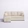 Wade Logan Barrientez Almond Sofa 85" 3 Seater