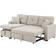 Wade Logan Barrientez Almond Sofa 85" 3 Seater