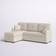 Wade Logan Barrientez Almond Sofa 85" 3 Seater