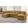 Latitude Run 6 -Piece Corduroy Sectional Ginger Sofa 98" 6 Seater