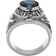 Alamode Jewelry Ring - Silver/Sapphire