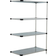 Nexel 4 Tier Add On Unit Gray Shelving System 42x74"