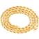 Nuragold Solid Rope Chain Diamond Cut Pendant Necklace 4mm - Gold