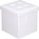 Deuba Foldable Lid Upholstered White Sitzhocker 38cm