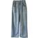 Shein Teenage Girls Wide Leg Pants with Little Heart Pattern Beige