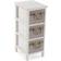 Versa Tabo White Chest of Drawer 32x63cm