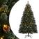 vidaXL Artificial Green/White Christmas Tree 150cm