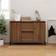 vidaXL Dressoir 104x35x70 cm Bewerkt Hout Bruin Eikenkleur