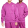 Nike Big Kid's Sportswear Club Fleece Oversized Full Zip Hoodie - Hot Fuchsia/White (FD2931-518)