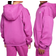 Nike Big Kid's Sportswear Club Fleece Oversized Full Zip Hoodie - Hot Fuchsia/White (FD2931-518)