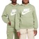 Nike Big Kid's Sportswear Club Fleece Hoodie - Oil Green/White (FD2988-386)