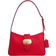 Coach Eliza Shoulder Bag With Zipper Closure - Smooth Leather/Gold/Bold Red