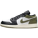 NIKE Air Jordan 1 Low GS - Black/Medium Olive/White