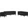3209286 Black Soffa 194cm 3st 3-sits, 1-sits, 2-sits