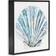 Stupell Industries Blue Clam Shell Black Framed Art 12x12"