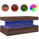 vidaXL LED Lights Brown Oak Soffbord