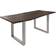 Massivmoebel24 Freeform 3 Grey/Silver Dining Table 100x200cm