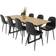 Venture Home Zarzosa Black/Natural Bordsgrupp 85x160cm 9st