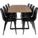 Venture Home Zarzosa Black/Natural Bordsgrupp 85x160cm 9st