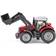 Siku Massey Ferguson Tractor with Front Loader Red with Silver Top Diecast Model