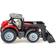 Siku Massey Ferguson Tractor with Front Loader Red with Silver Top Diecast Model