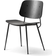 Fredericia Furniture Søborg by Børge Mogensen Black Lacquered Oak Köksstol 78cm
