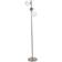 ValueLights Jas Chrome 3 Way With XS - One Size Floor Lamp