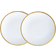 Twig New York Golden Edge 6 Canape Bread Plate, Set of 2 Piatto da Dessert 15.2cm 2pcs