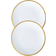 Twig New York Golden Edge 6 Canape Bread Plate, Set of 2 Piatto da Dessert 15.2cm 2pcs