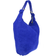 Vera Pelle Hobo Suede Shoulder Bag - Royal Blue