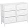 Home Treats Organiser Storage Unit For Bedroom White Chest of Drawer 80x62.4cm