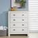 Home Source Avon Off White Chest of Drawer 79x95cm