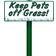 Evermark Keep Pets Off Grass Sign with Stake