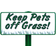 Evermark Keep Pets Off Grass Sign with Stake