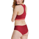 Danish Endurance Invisible Hipster Panties - Black/Blush/Ruby